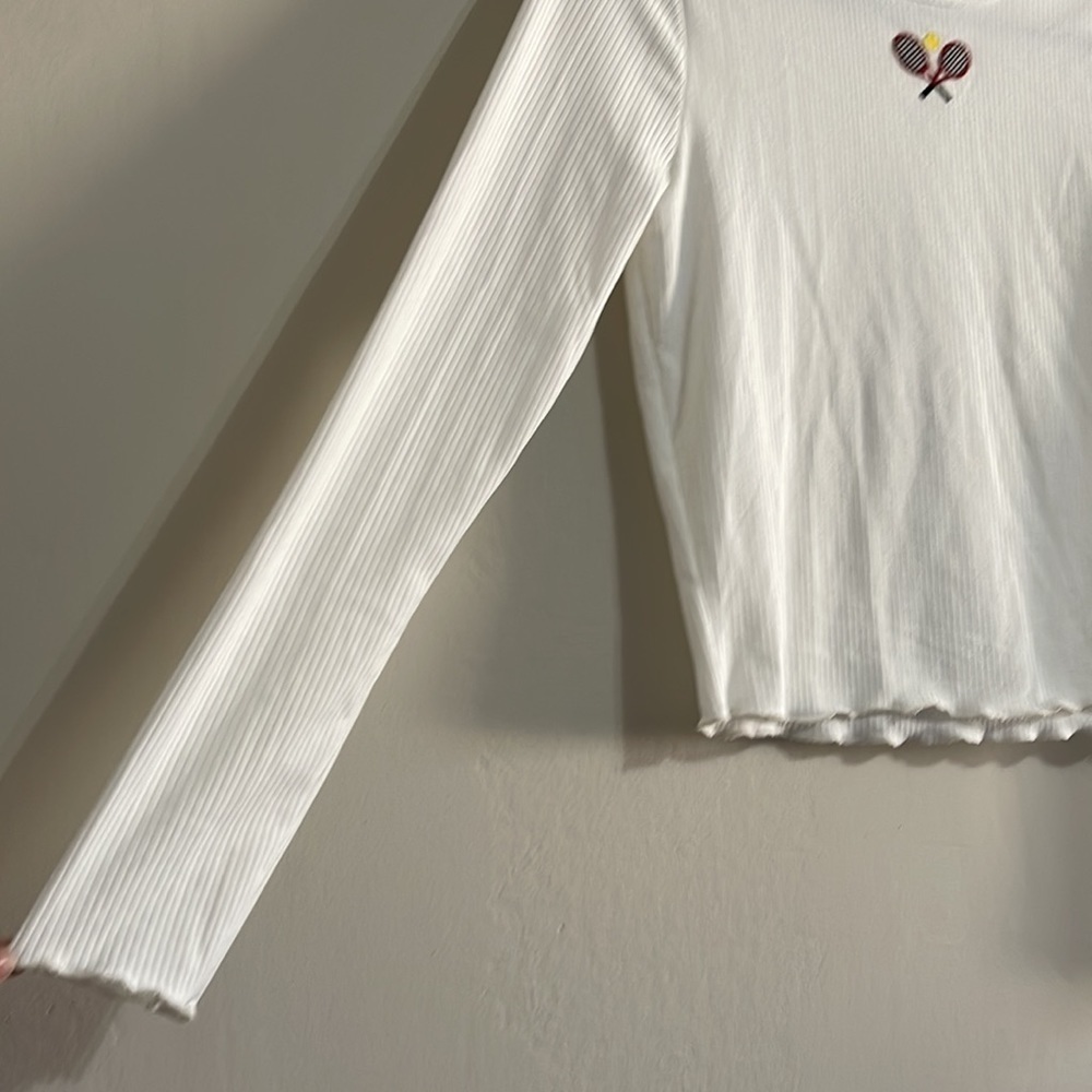 Caution to the Wind NWOT Tennis Crop Shirt - Picture 4 of 5